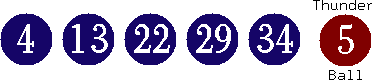 04 13 22 29 34 (05)