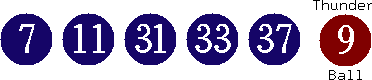 07 11 31 33 37 (09)