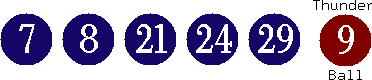 07 08 21 24 29 (09)