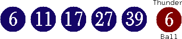 06 11 17 27 39 (06)