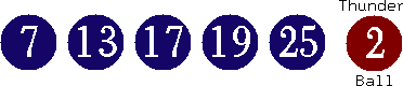 07 13 17 19 25 (02)