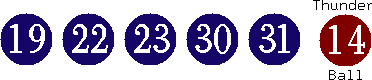 19 22 23 30 31 (14)