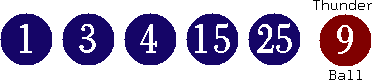 01 03 04 15 25 (09)