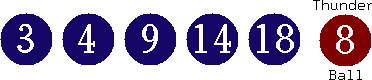03 04 09 14 18 (08)