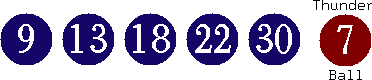 09 13 18 22 30 (07)