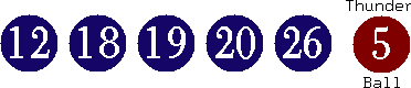 12 18 19 20 26 (05)
