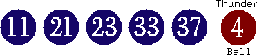 11 21 23 33 37 (04)