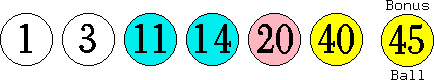 01 03 11 14 20 40 (45)