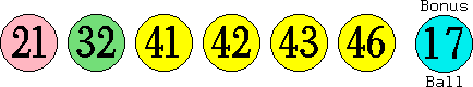 21 32 41 42 43 46 (17)