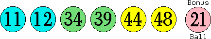 11 12 34 39 44 48 (21)