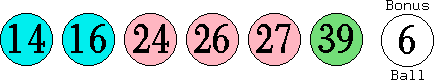 14 16 24 26 27 39 (06)