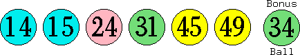 14 15 24 31 45 49 (34)