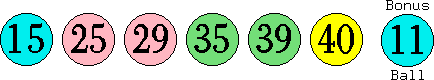 15 25 29 35 39 40 (11)