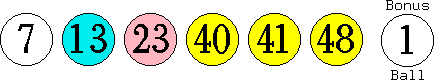 07 13 23 40 41 48 (01)