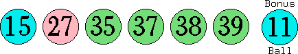 15 27 35 37 38 39 (11)
