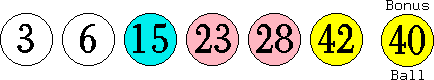 03 06 15 23 28 42 (40)