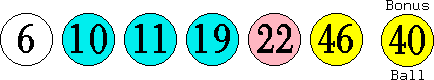 06 10 11 19 22 46 (40)