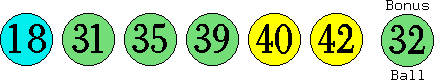 18 31 35 39 40 42 (32)