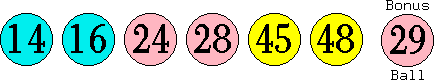 14 16 24 28 45 48 (29)