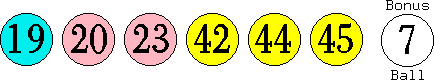 19 20 23 42 44 45 (07)
