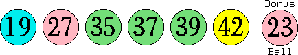 19 27 35 37 39 42 (23)