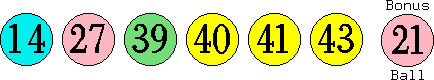 14 27 39 40 41 43 (21)