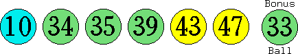 10 34 35 39 43 47 (33)