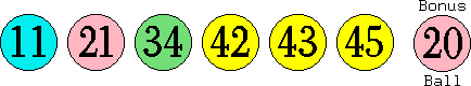11 21 34 42 43 45 (20)