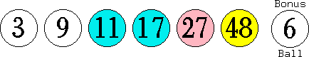03 09 11 17 27 48 (06)