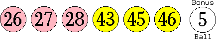 26 27 28 43 45 46 (05)