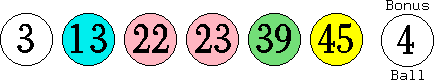 03 13 22 23 39 45 (04)