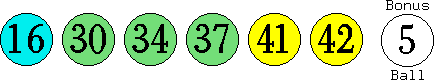 16 30 34 37 41 42 (05)