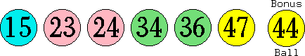 15 23 24 34 36 47 (44)