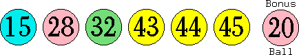 15 28 32 43 44 45 (20)