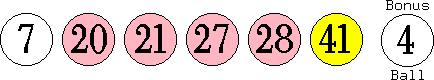 07 20 21 27 28 41 (04)