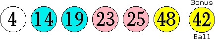 04 14 19 23 25 48 (42)