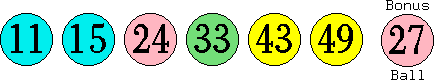11 15 24 33 43 49 (27)
