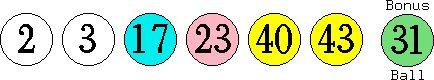 02 03 17 23 40 43 (31)
