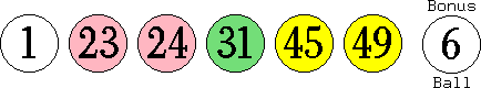 01 23 24 31 45 49 (06)
