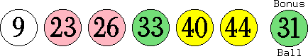 09 23 26 33 40 44 (31)