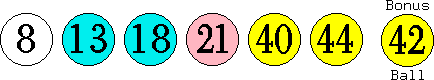 08 13 18 21 40 44 (42)