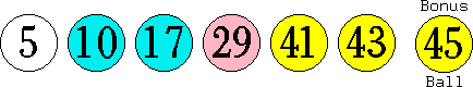 05 10 17 29 41 43 (45)