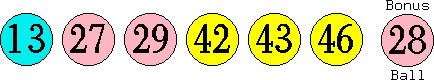 13 27 29 42 43 46 (28)