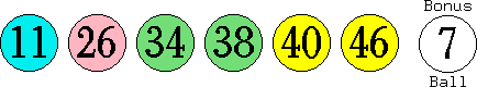 11 26 34 38 40 46 (07)