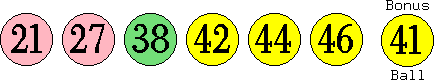 21 27 38 42 44 46 (41)