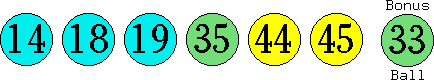 14 18 19 35 44 45 (33)