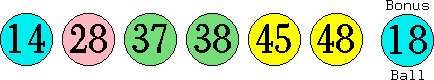 14 28 37 38 45 48 (18)