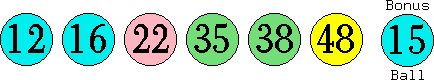 12 16 22 35 38 48 (15)