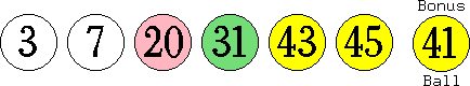 03 07 20 31 43 45 (41)