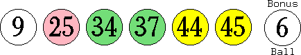 09 25 34 37 44 45 (06)